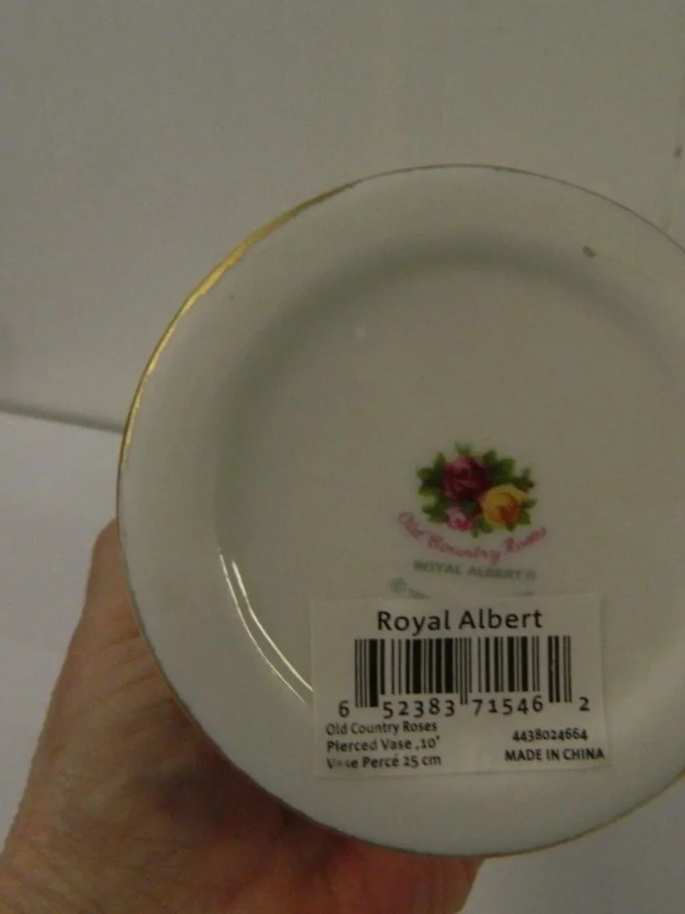 Royal Albert Old Country Roses Tall Scalloped Flower Vase 10 
